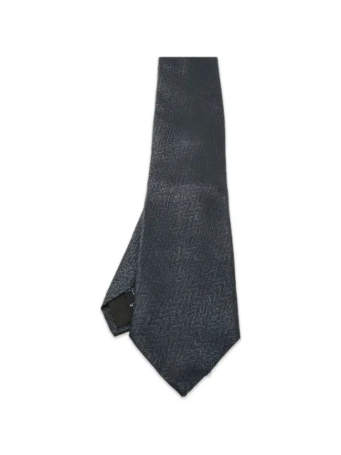 S.T. Dupont jacquard zig-zag tie