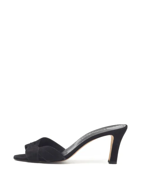 Manolo Blahnik Pirua suede slide sandals
