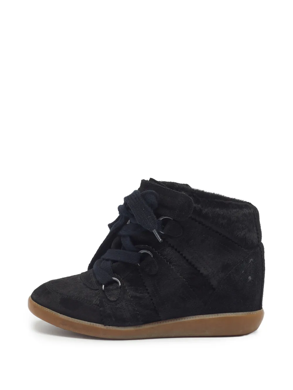 ISABEL MARANT Bobby wedge lace-up sneakers - Schwarz