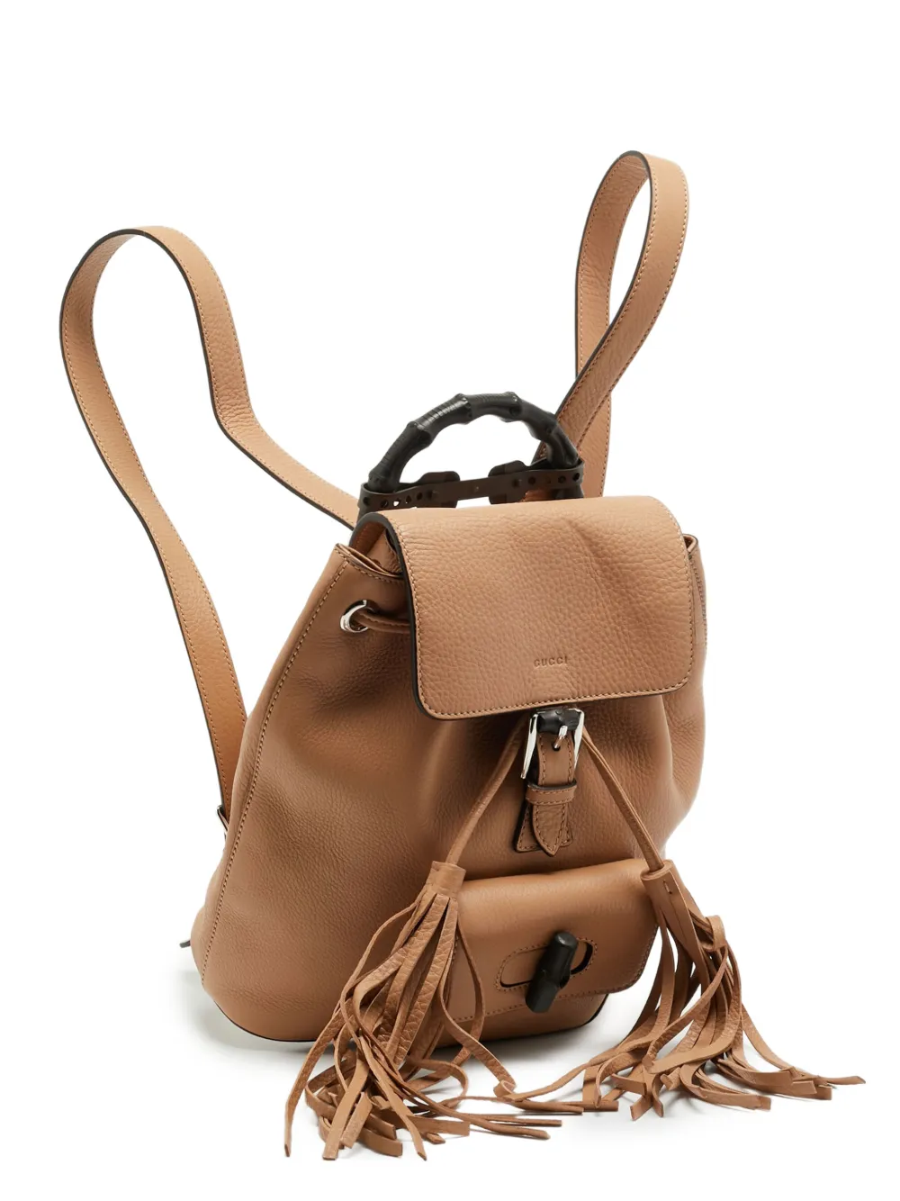 Gucci Pre-Owned Zaino Bamboo - Toni neutri