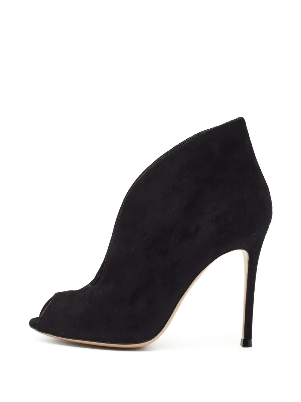 Gianvito Rossi Vamp peep-toe heeled ankle boots - Schwarz