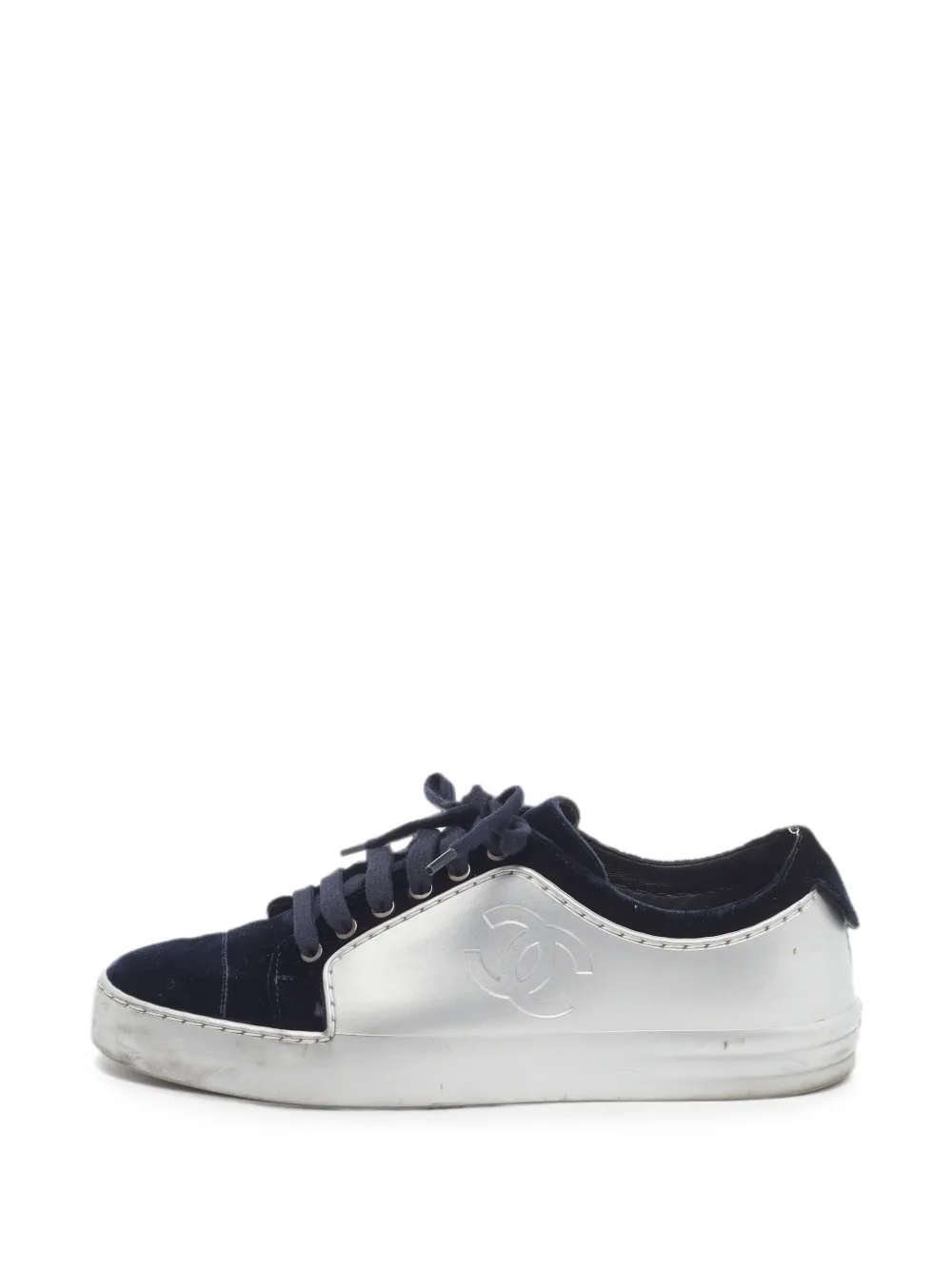 CHANEL Pre-Owned CC low-top sneakers - Blau
