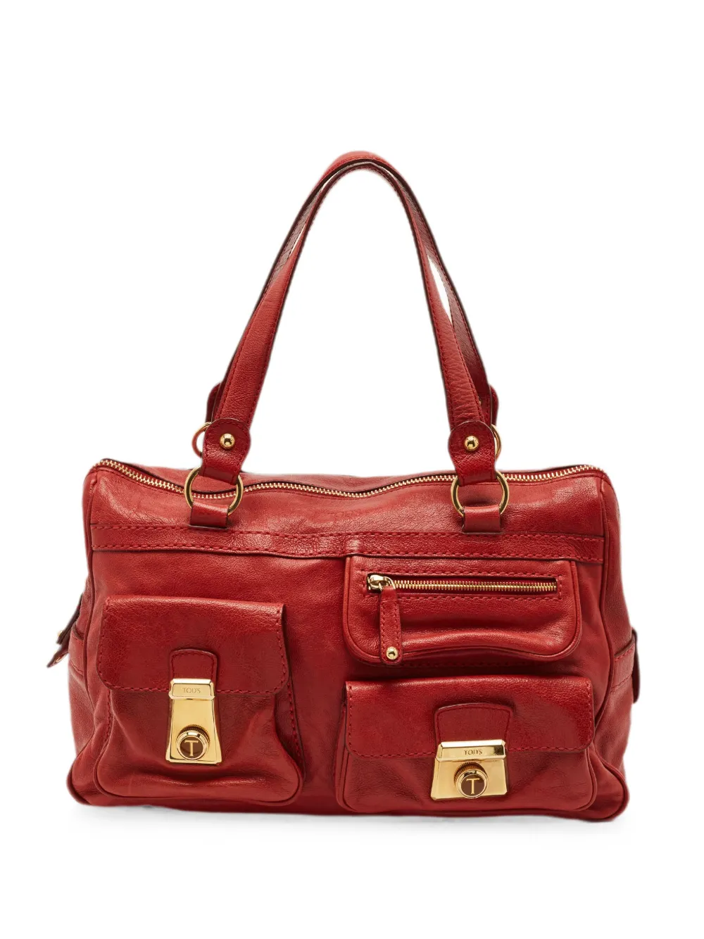 Tod's Vintage Took multi-pocket handbag - Rosso