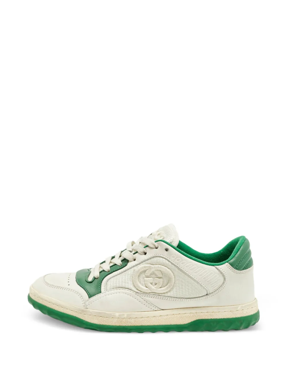 Gucci Pre-Owned Mac80 lace-up sneakers - Nude