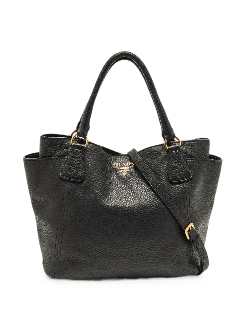 Prada Pre-Owned Borsa tote Vitello Daino - Nero