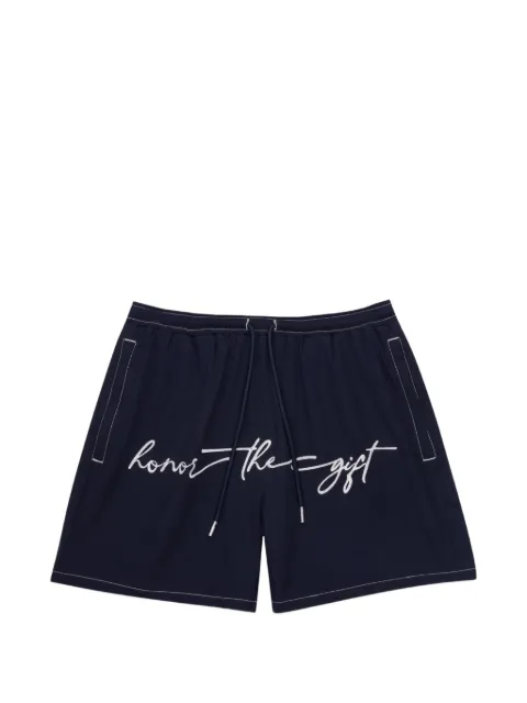 Honor The Gift embroidered drawstring shorts