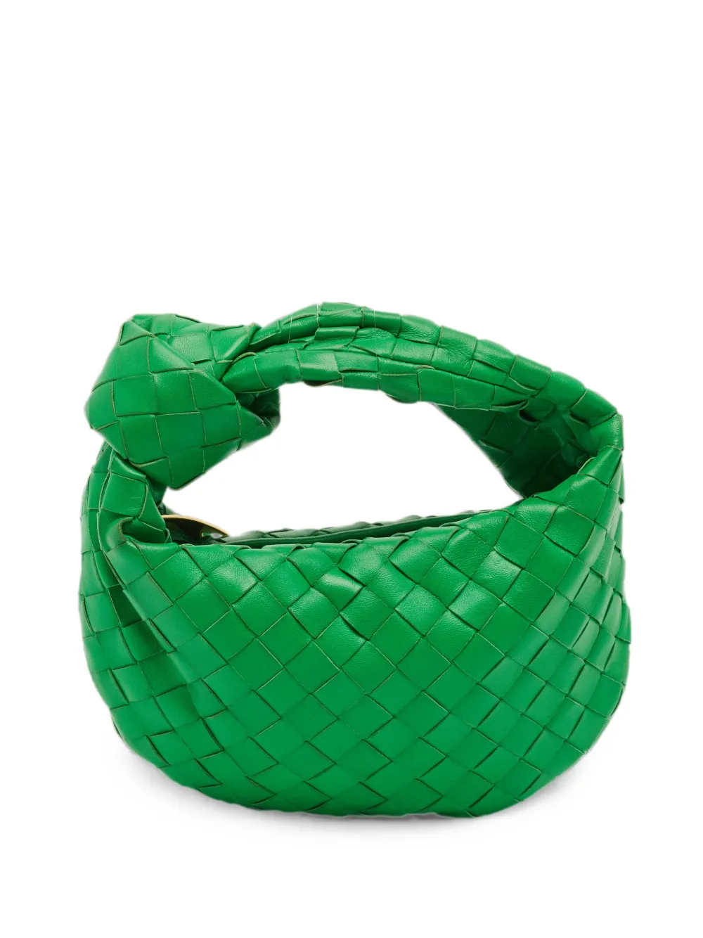 Bottega Veneta Pre-Owned Borsa a mano Jodie mini con design Intrecciato - Verde