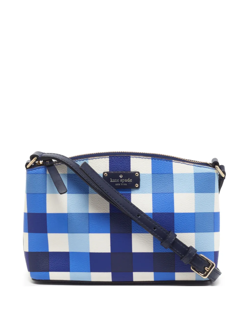 Kate Spade Millie gingham crossbody bag - Blau