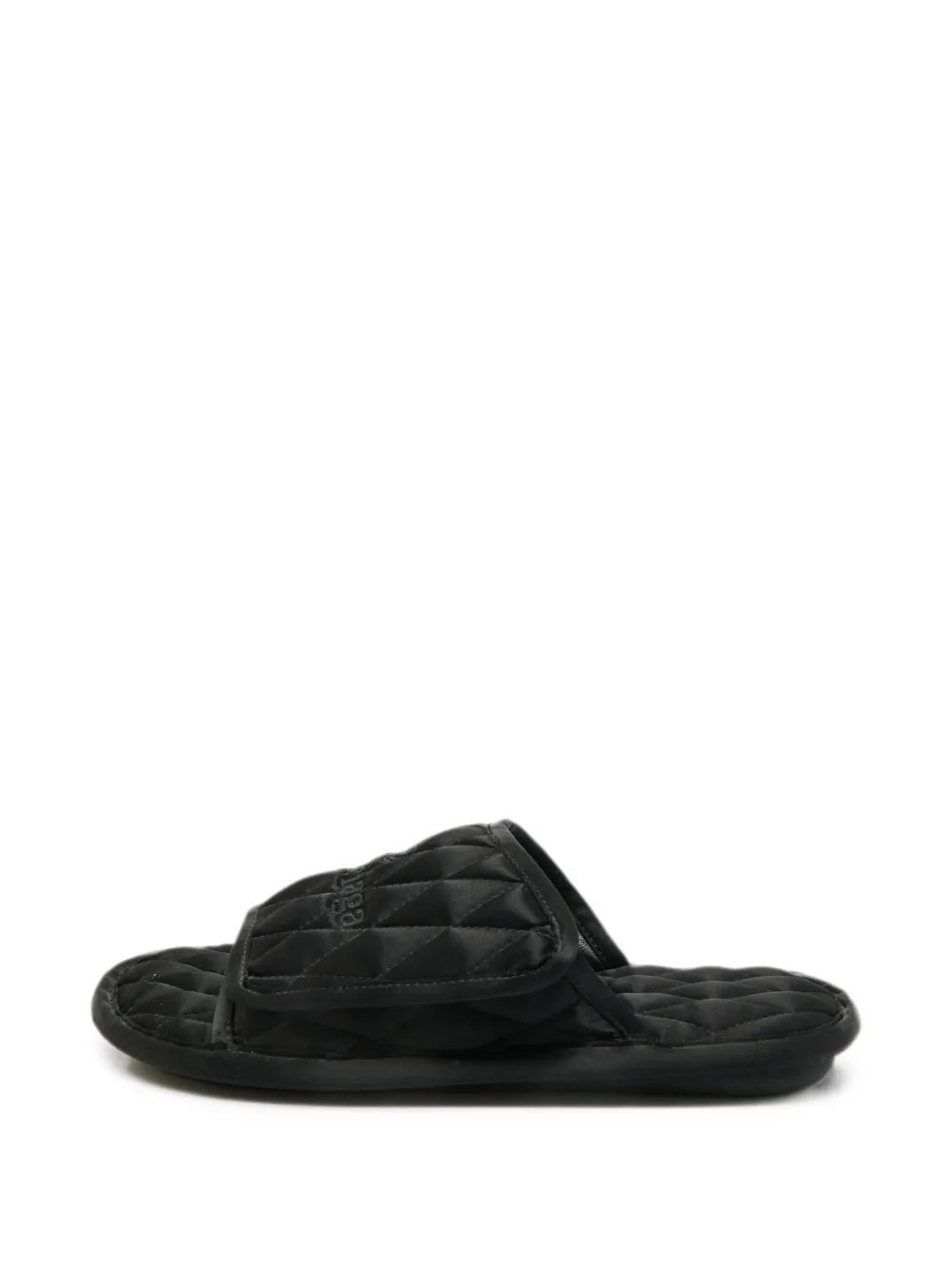 Balenciaga Pre-Owned quilted satin slides - Nero