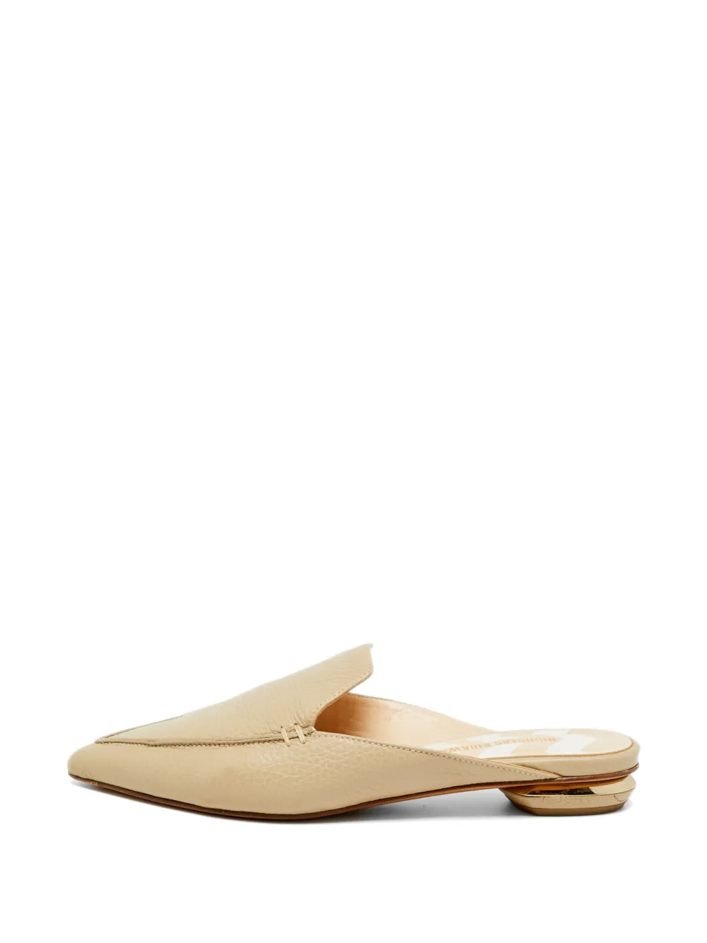 Nicholas Kirkwood Beya pointed toe mules - Nude