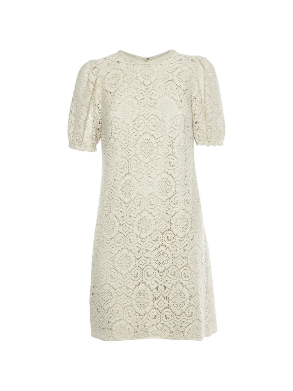 Dolce & Gabbana Pre-Owned mini lace shift dress - Toni neutri