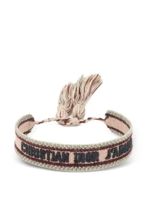Christian Dior Pre-Owned J'Adior Woven Bracelet | Pink | FARFETCH