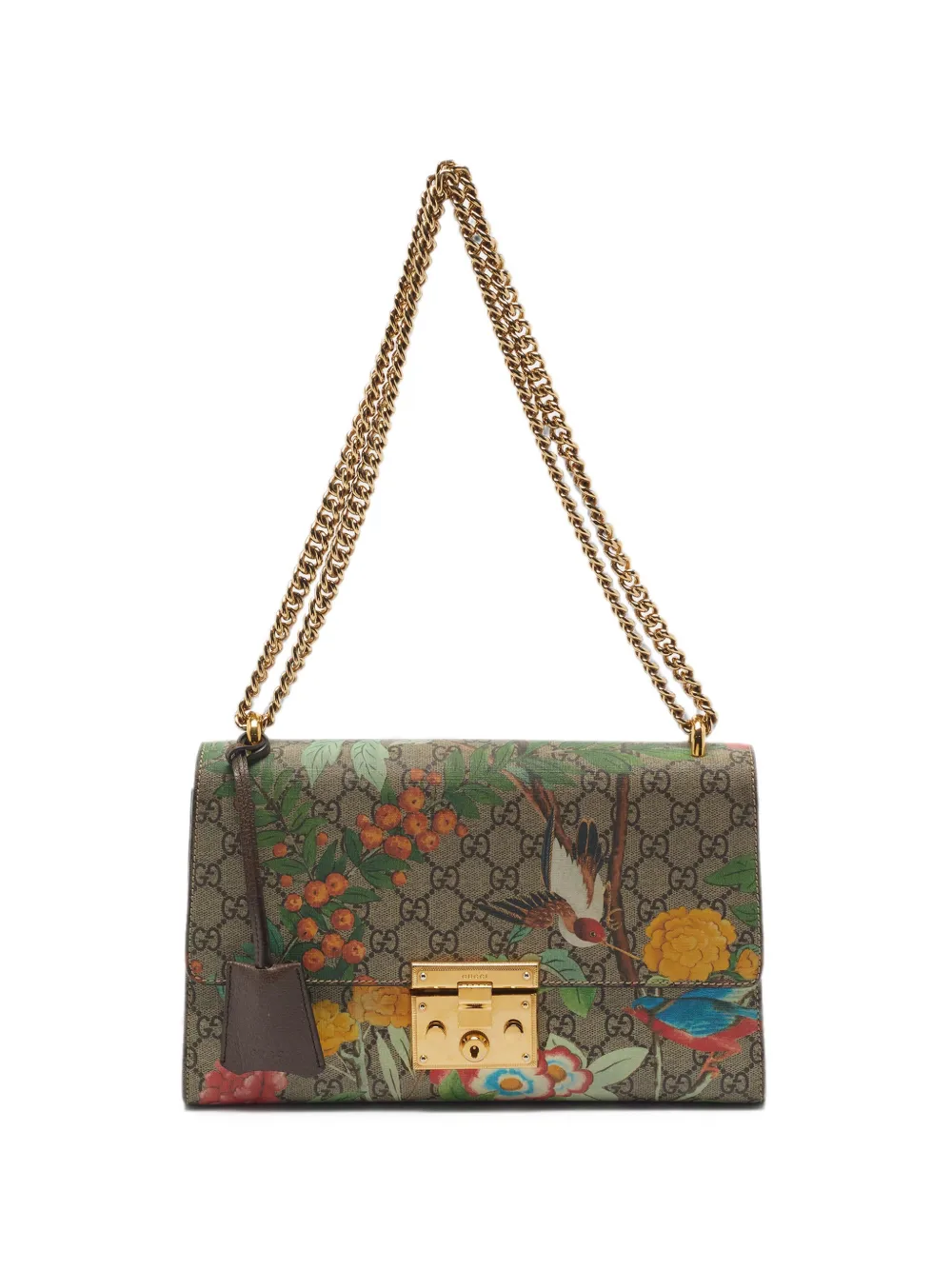 Gucci Pre-Owned medium Tian Padlock shoulder bag - Marrone