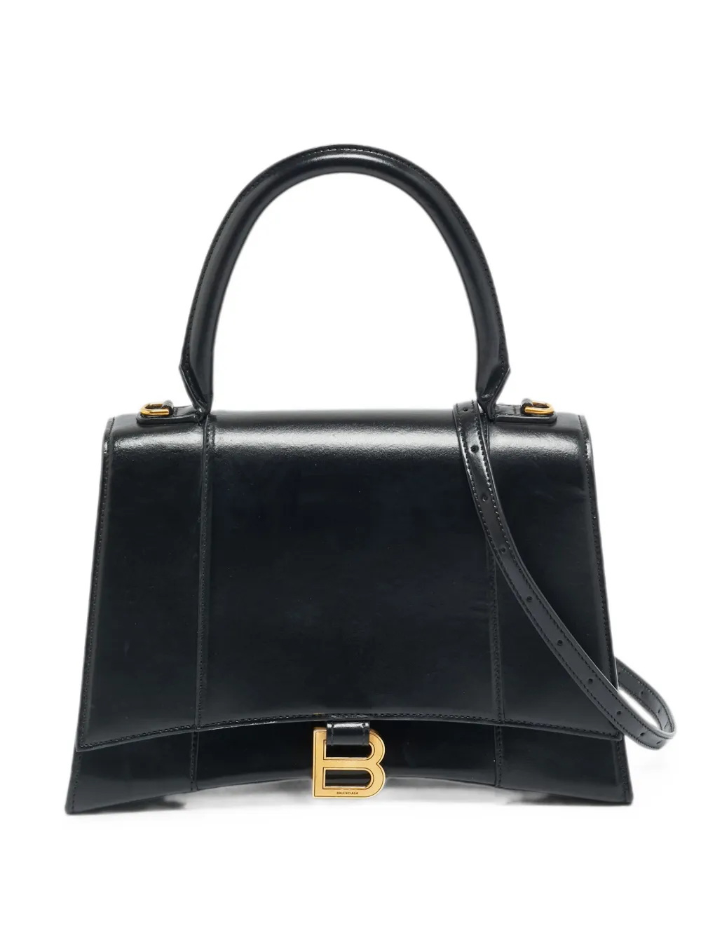 Balenciaga Pre-Owned Hourglass leather shoulder bag - Nero