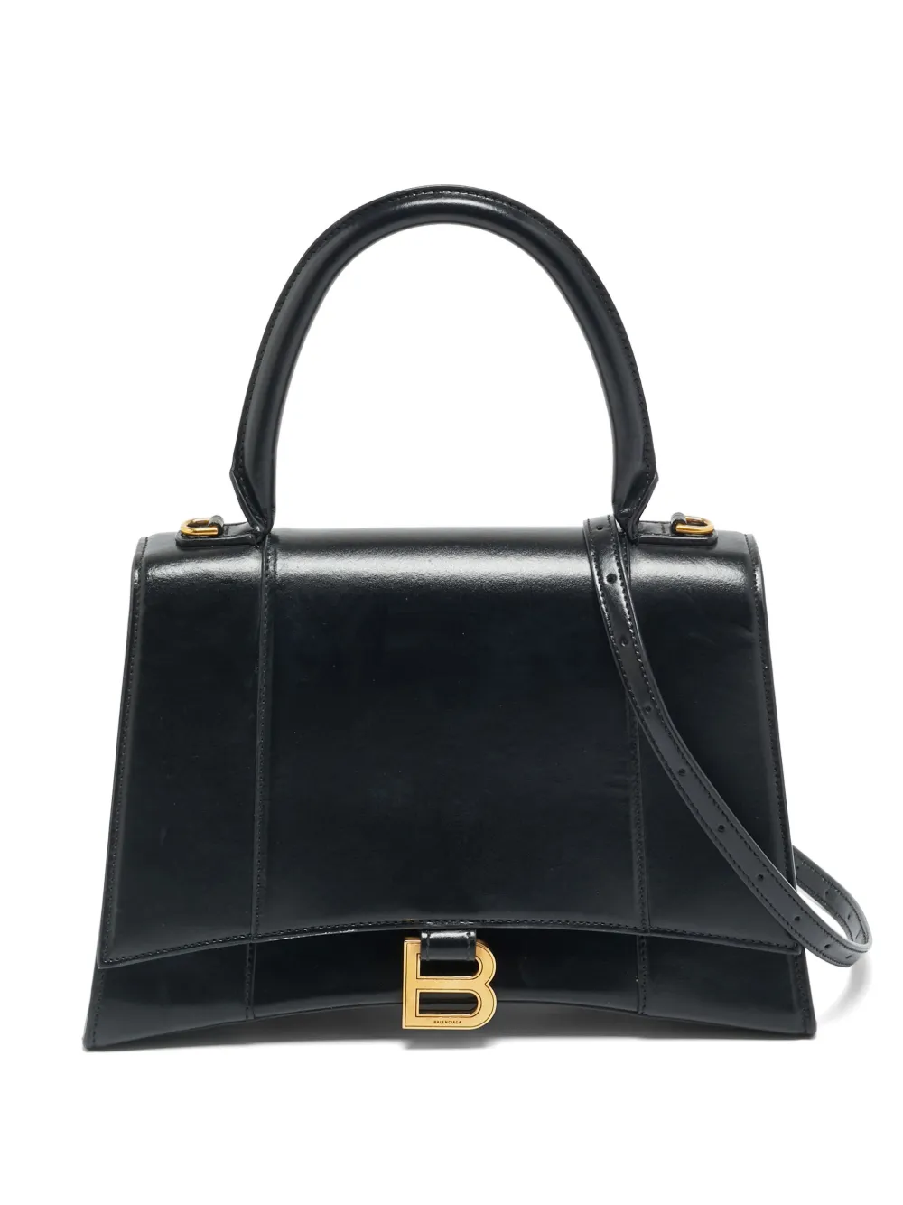 Balenciaga Pre-Owned Hourglass leather shoulder bag - Nero
