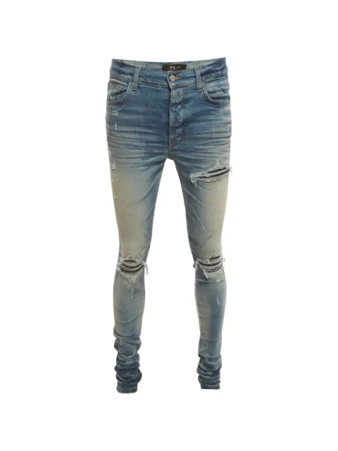 AMIRI distressed ribbed jeans