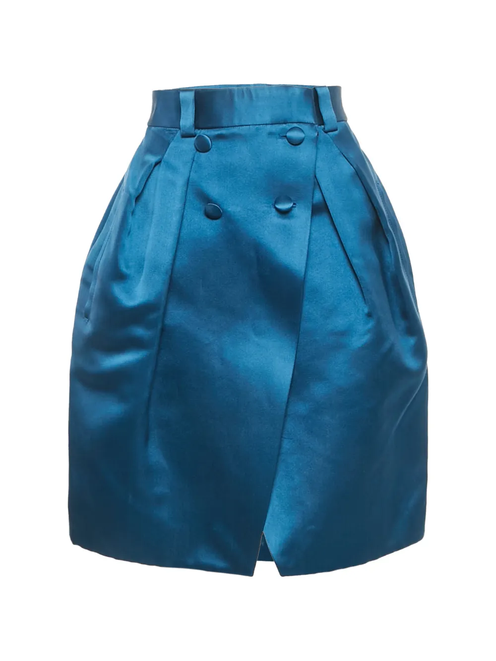 Louis Vuitton Pre-Owned buttoned straight mini skirt - Blu