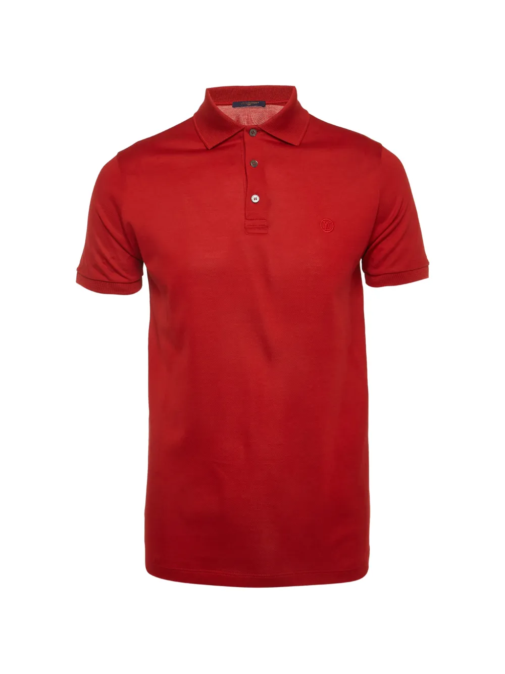Louis Vuitton Pre-Owned embroidered-logo polo shirt - Rosso