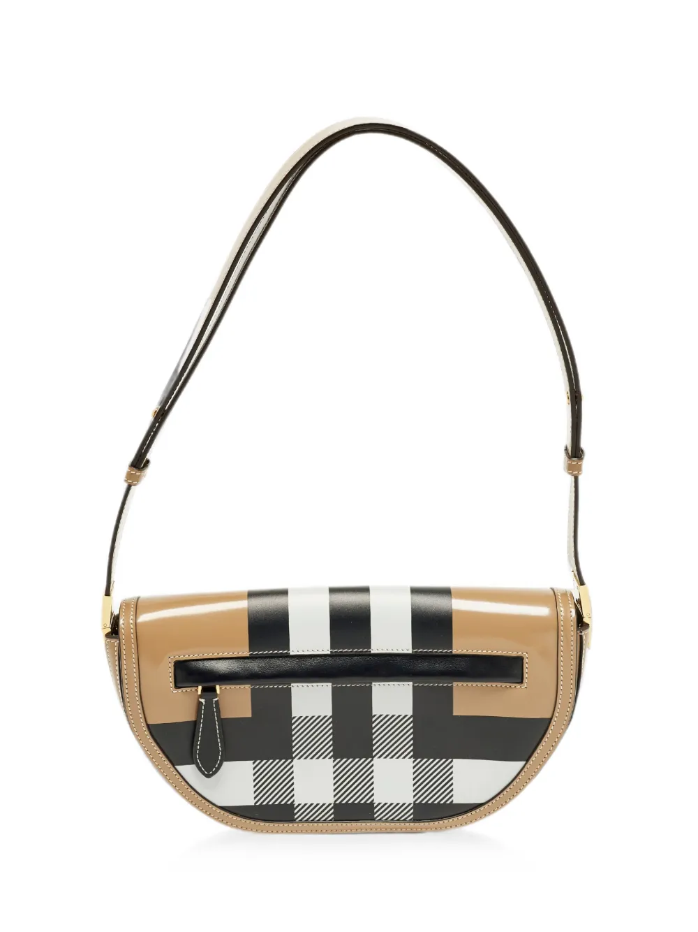 Burberry Pre-Owned small Olympia-check shoulder bag - Toni neutri