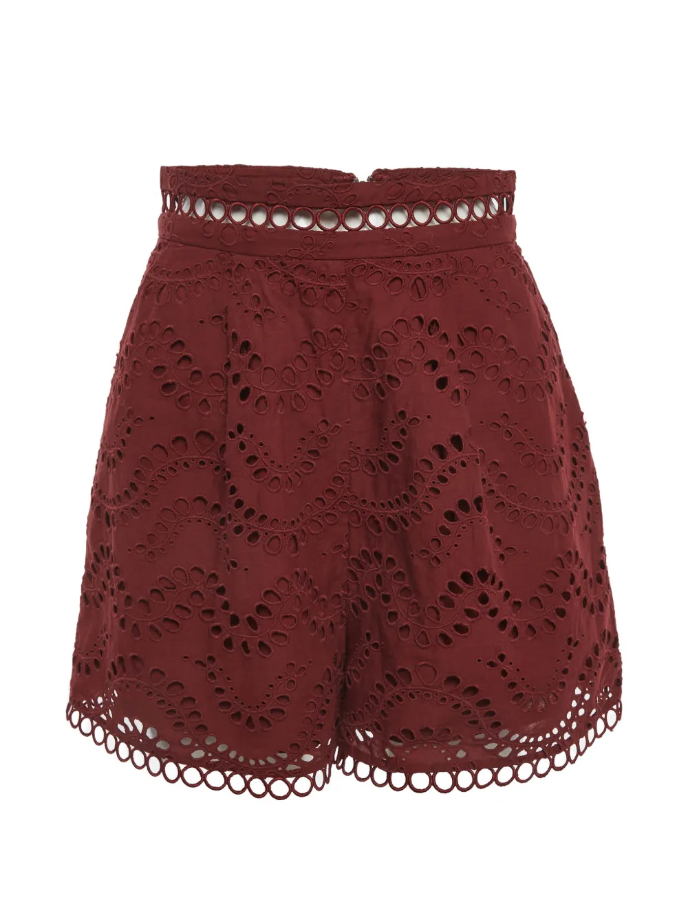 ZIMMERMANN broderie anglaise shorts - Rosso