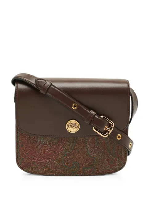 Etro Pre-Owned Tracolla paisley-print leather-trim shoulder bag