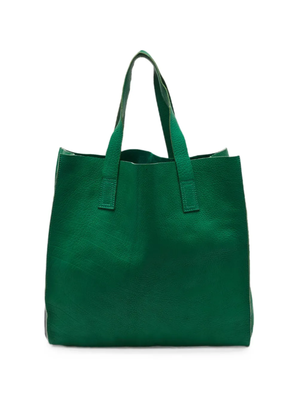 Marni Pre-Owned vertical leather tote bag - Verde
