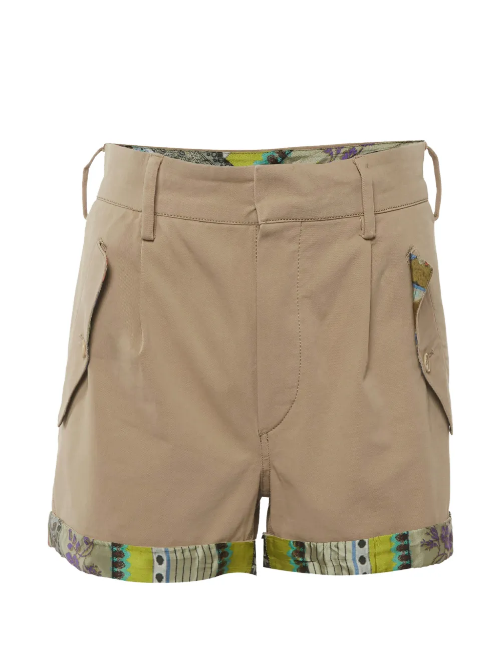 Etro Pre-Owned gabardine shorts - Toni neutri