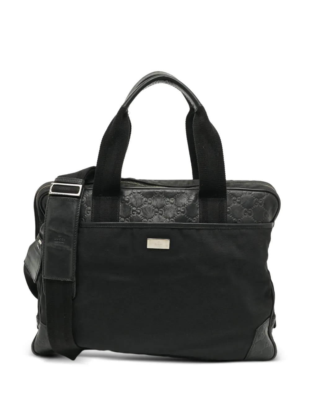 Gucci Pre-Owned Portadocumenti Guccissima - Nero