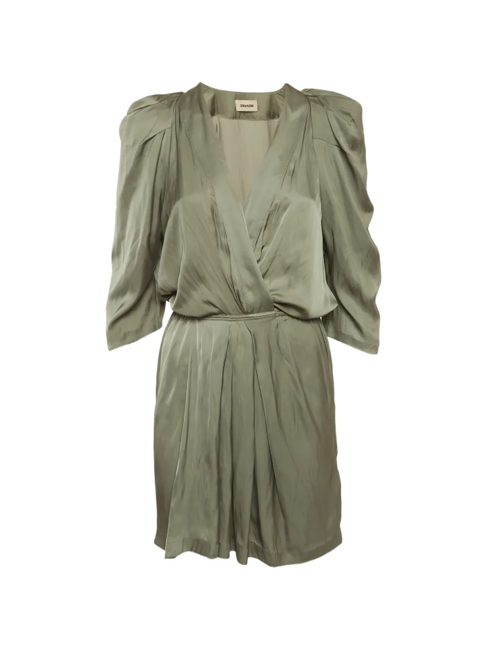 Zadig&Voltaire Ruz V-neck mini dress - Verde