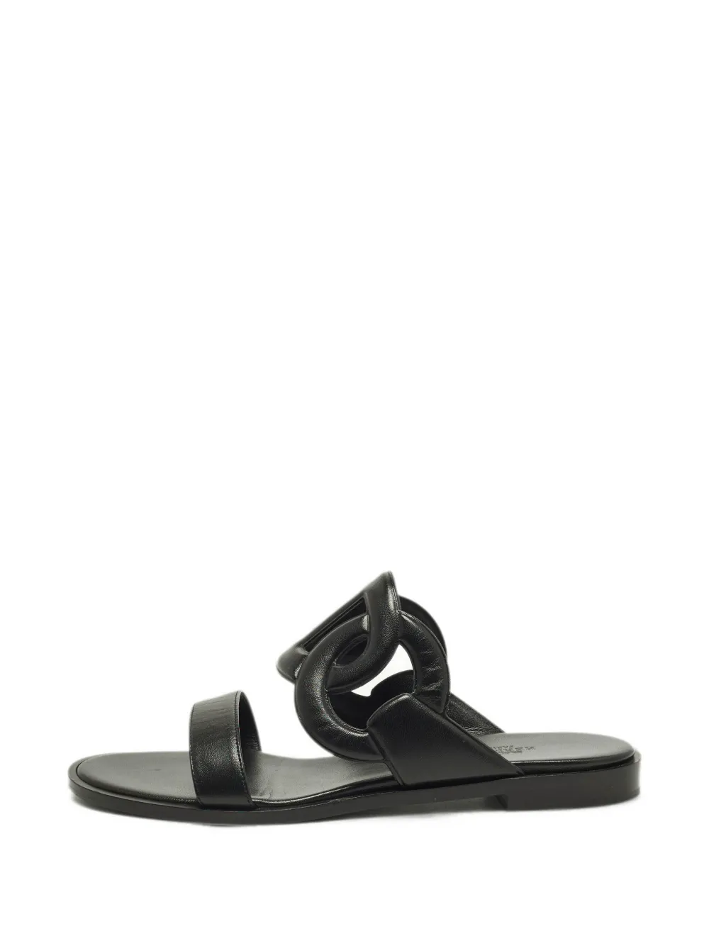 Hermès Pre-Owned Lagune leather sandals - Nero