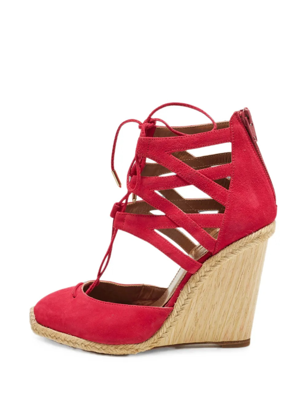 Aquazzura Belgravia Wedge-Sandalen - Rot