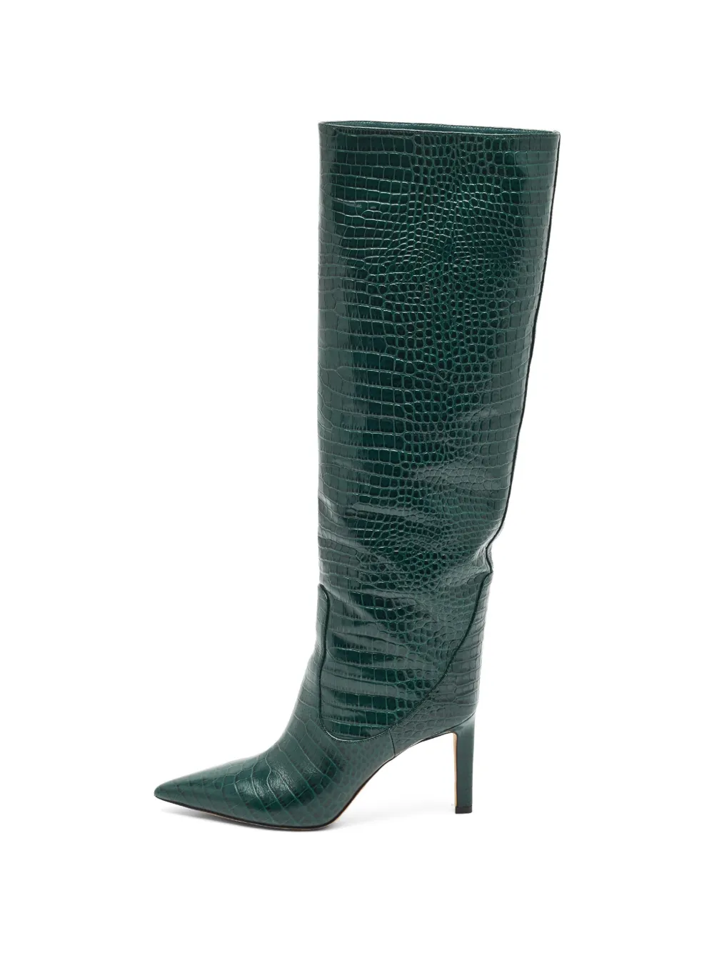 Jimmy Choo Pre-Owned Mavis croc-embossed boots - Verde