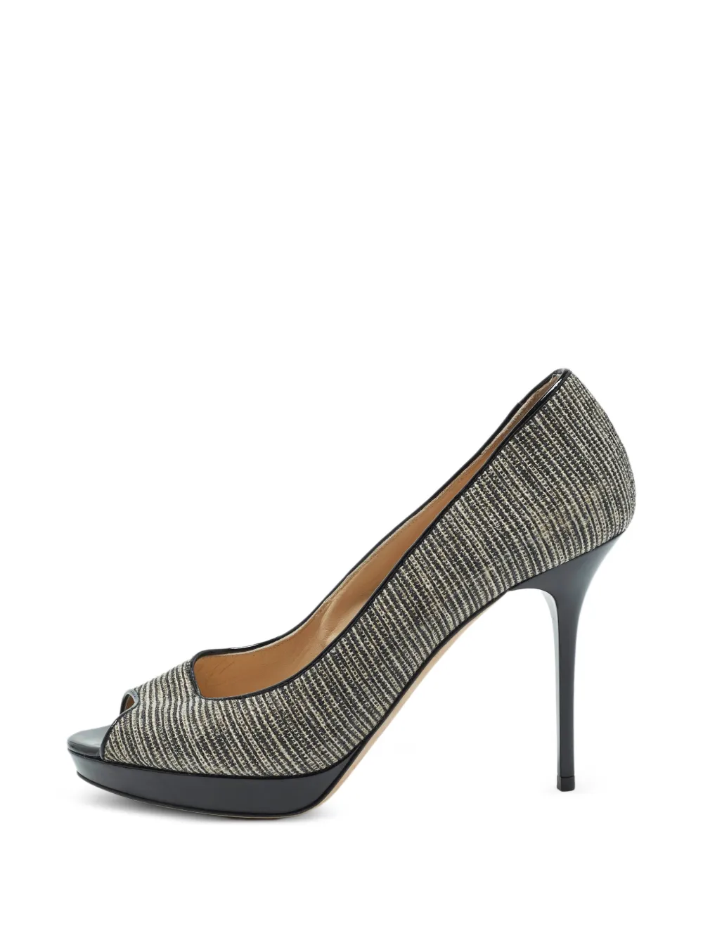 Jimmy Choo Pre-Owned Luna peep-toe pumps - Schwarz