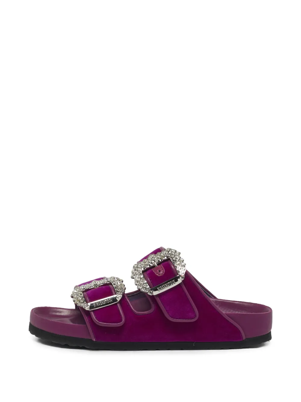 Manolo Blahnik for Birkenstock Arizona crystal-embellished sandals - Viola