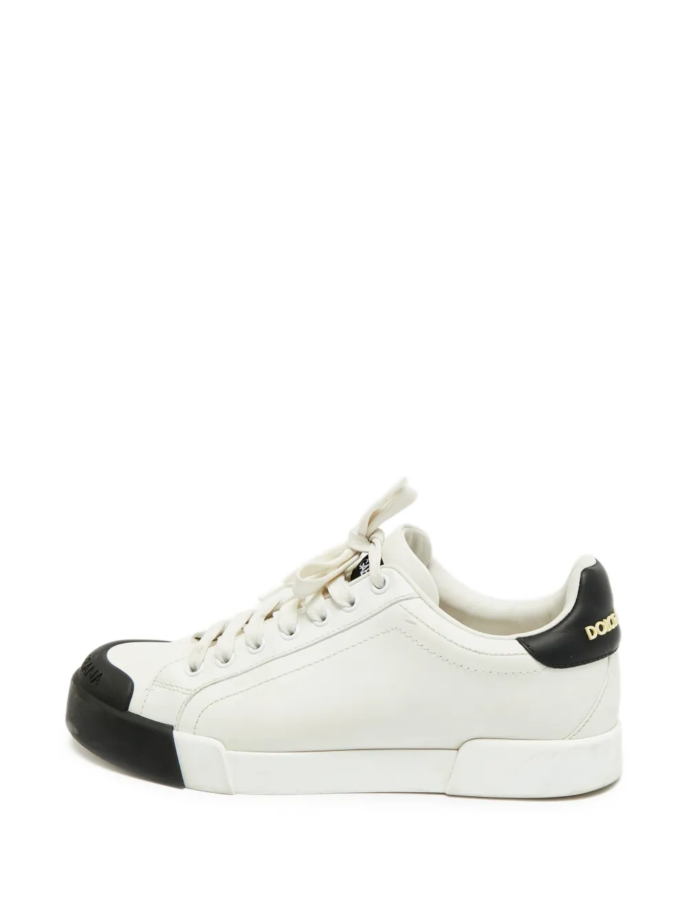 Dolce & Gabbana Pre-Owned Portofino lace-up sneakers - Weiß