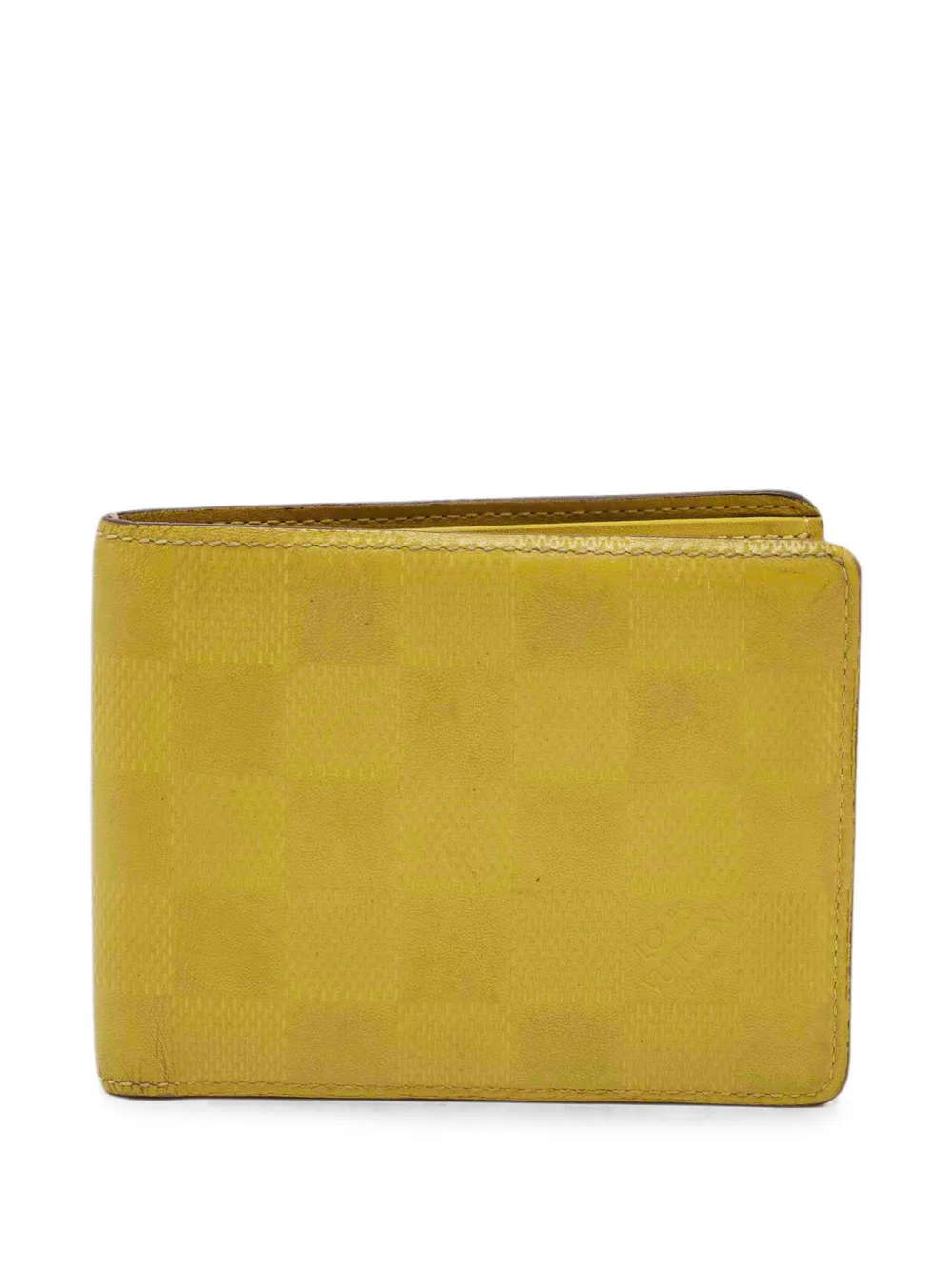 Louis Vuitton Pre-Owned Damier Infini Slender wallet - Giallo