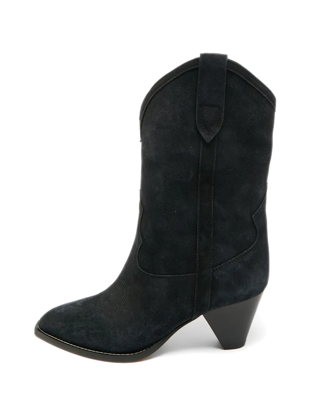 ISABEL MARANT suede cowboy boots - Nero
