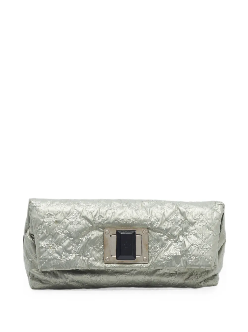 Pre-owned Louis Vuitton 2012 Altair Limelight Monogram Clutch Bag In Silver