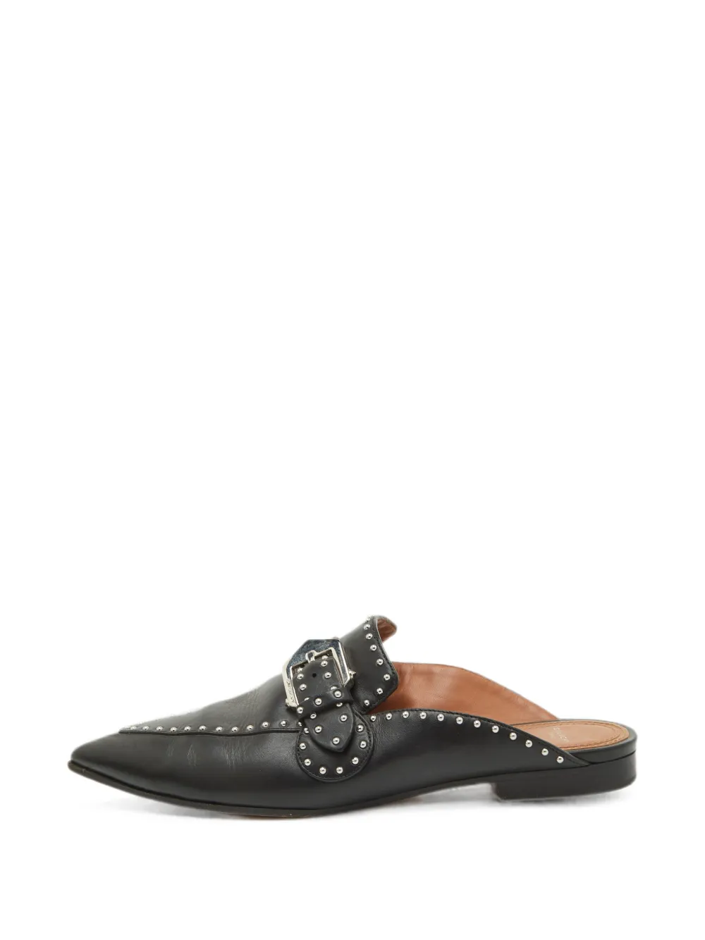 Givenchy Pre-Owned studded pointed-toe leather mules - Nero