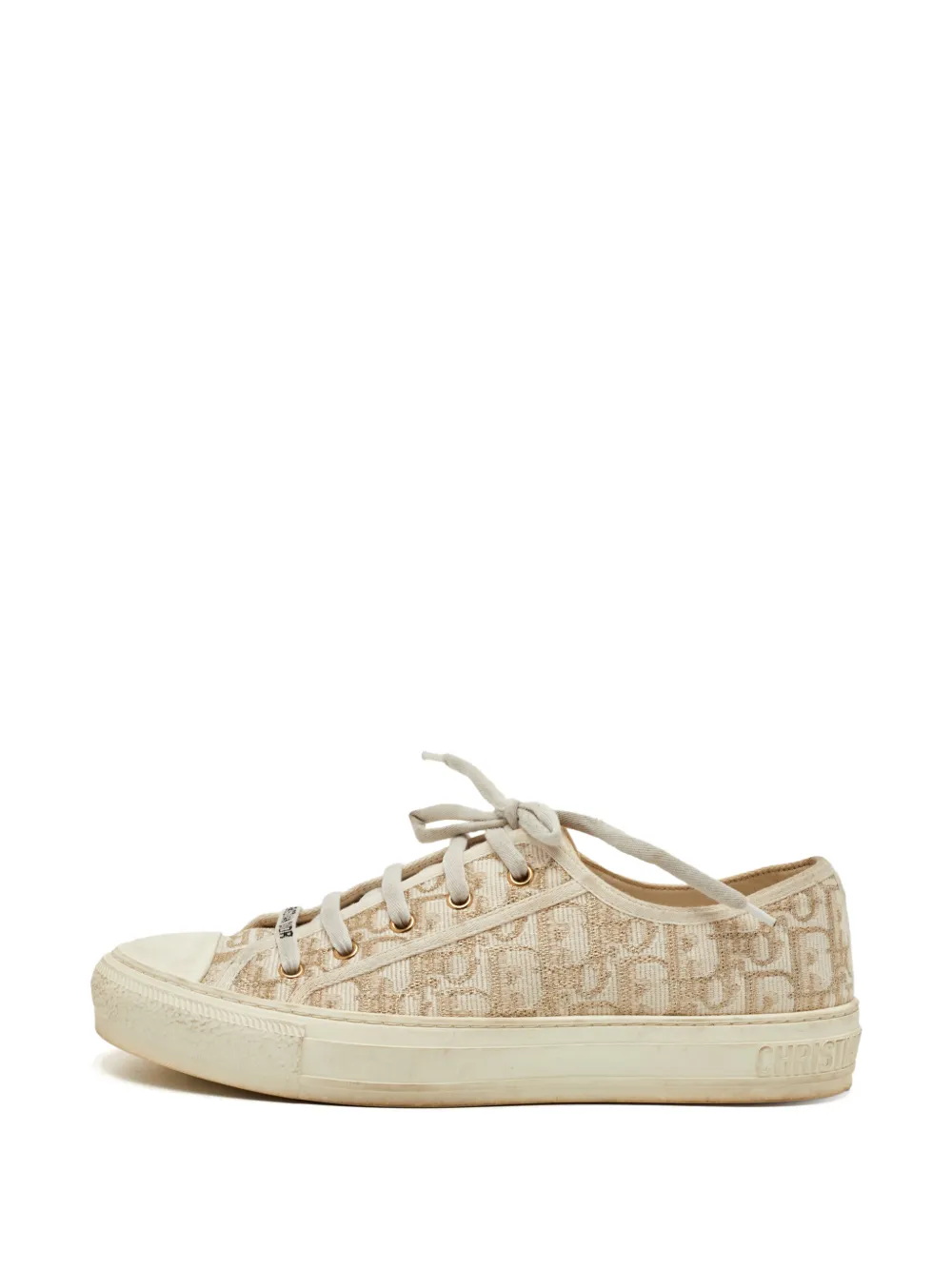 Christian Dior Pre-Owned Walk'n'Dior Oblique-pattern sneakers - Neutrals