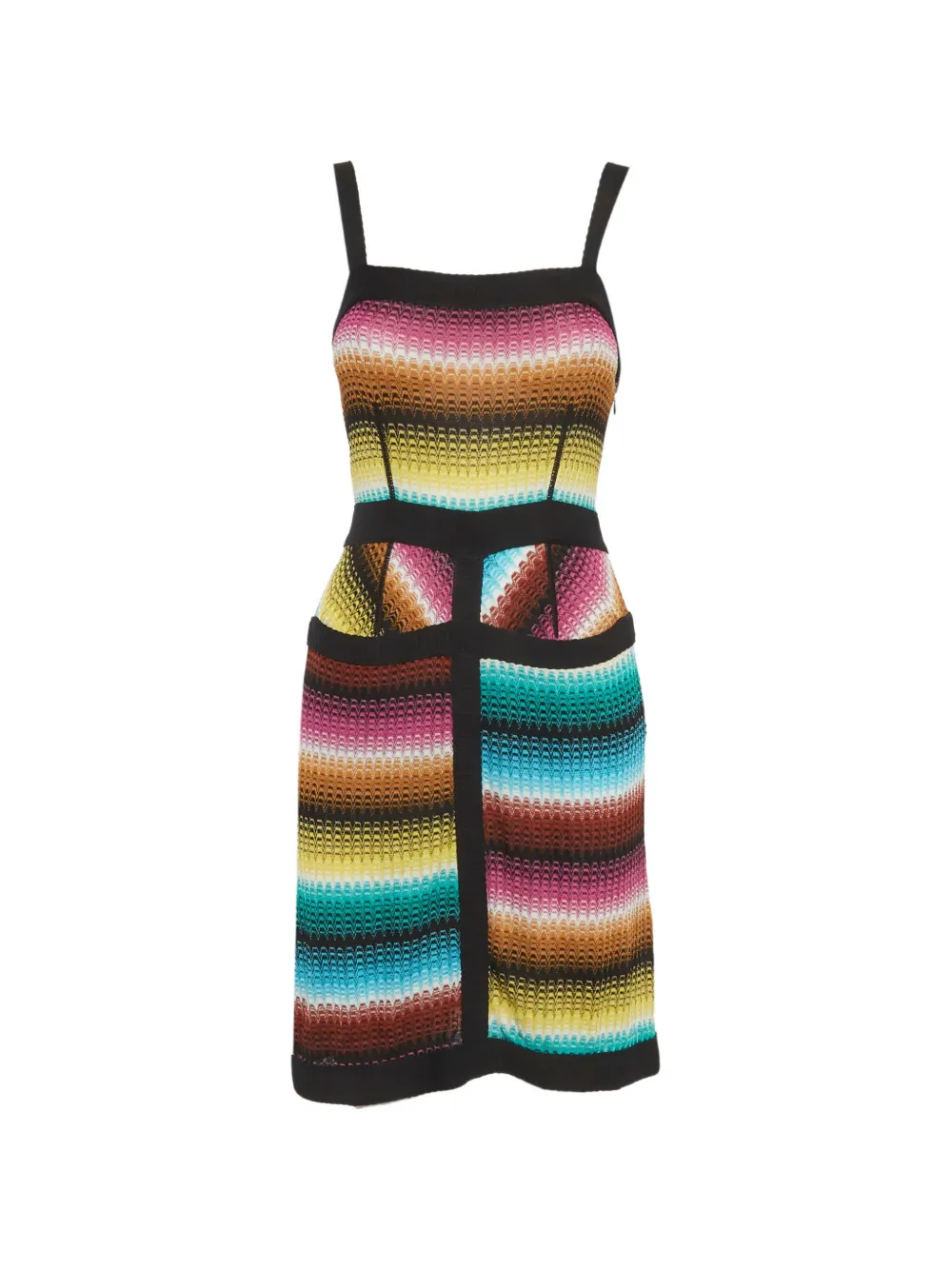 Missoni Pre-Owned sleeveless knitted mini dress - Nero