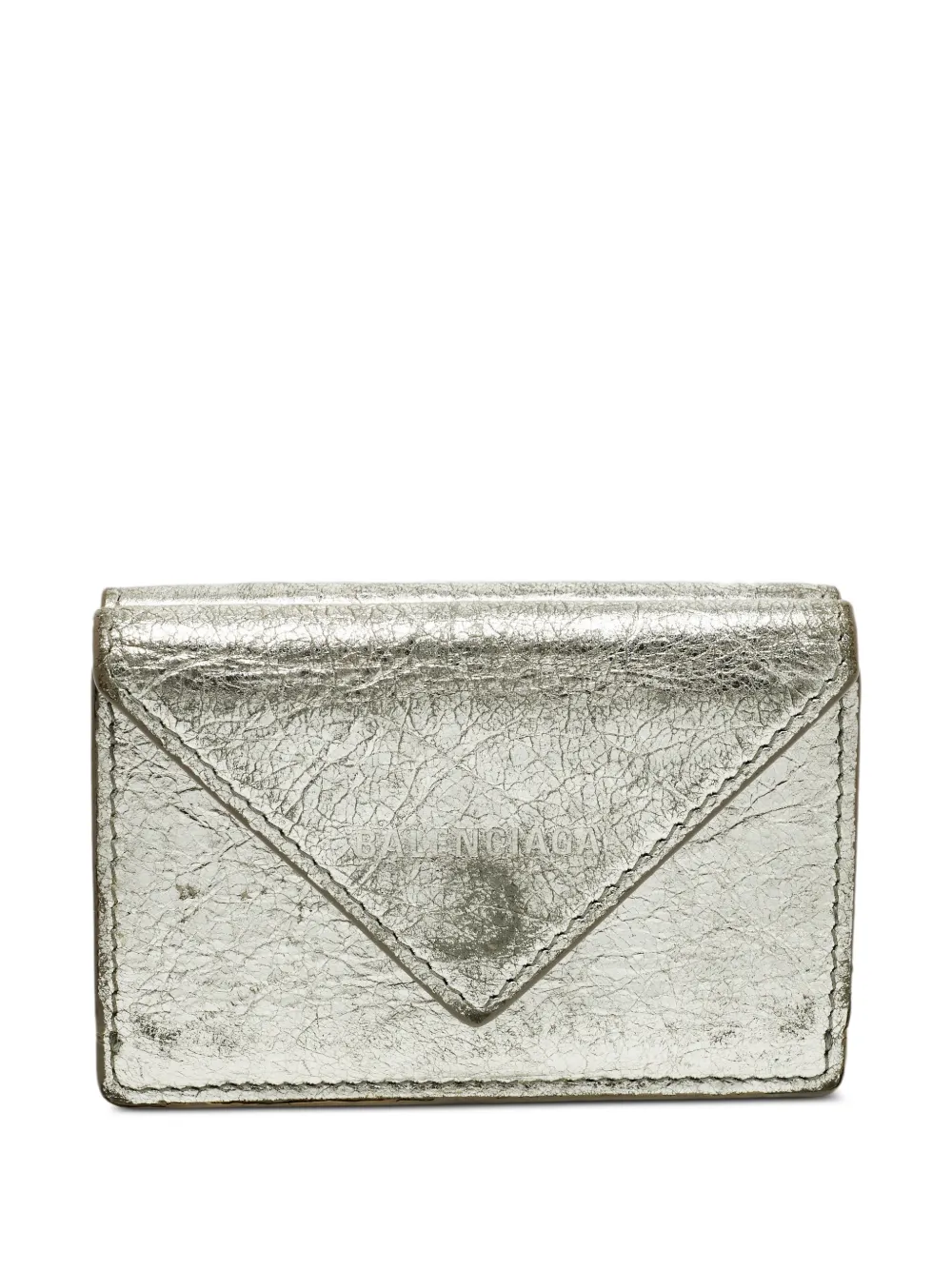 Balenciaga Pre-Owned mini Papier leather wallet - Argento