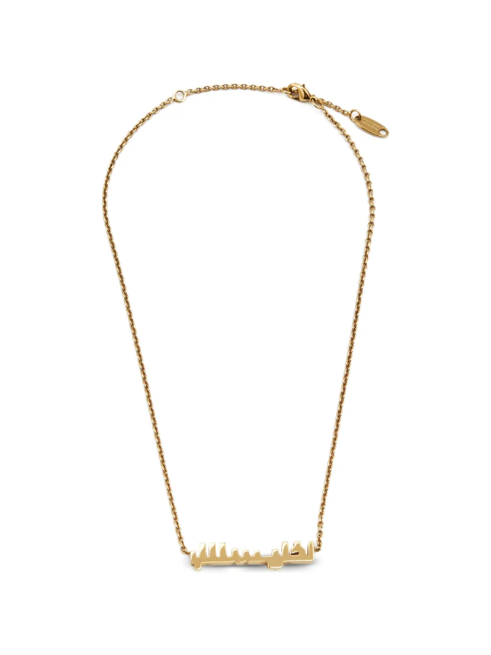 Balenciaga Pre-Owned Arabic Typo logo necklace - Oro