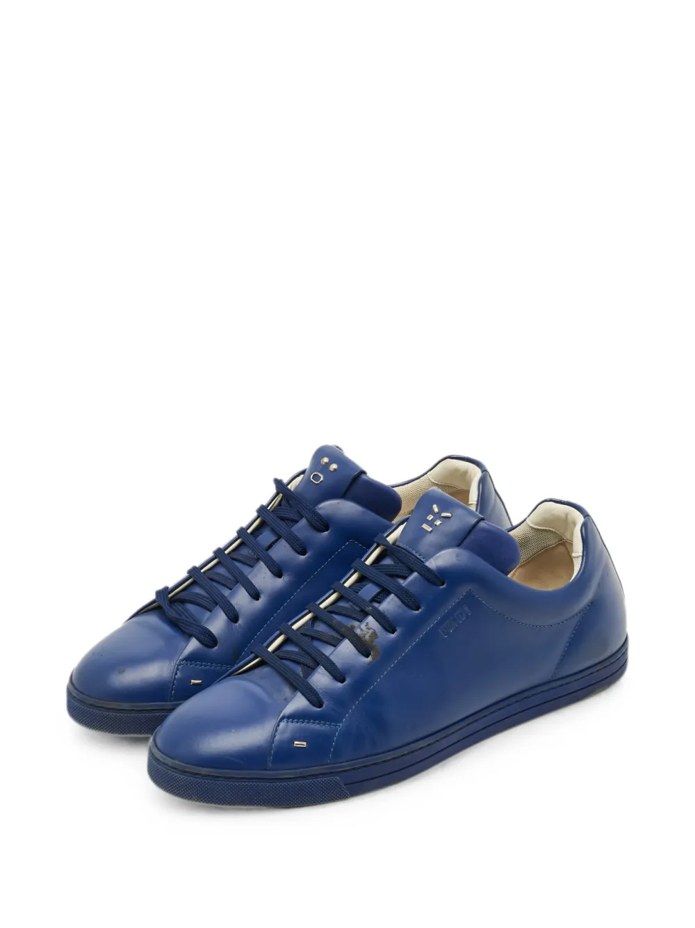Fendi Pre-Owned フェンディ フェイス スニーカー | ブルー | FARFETCH JP