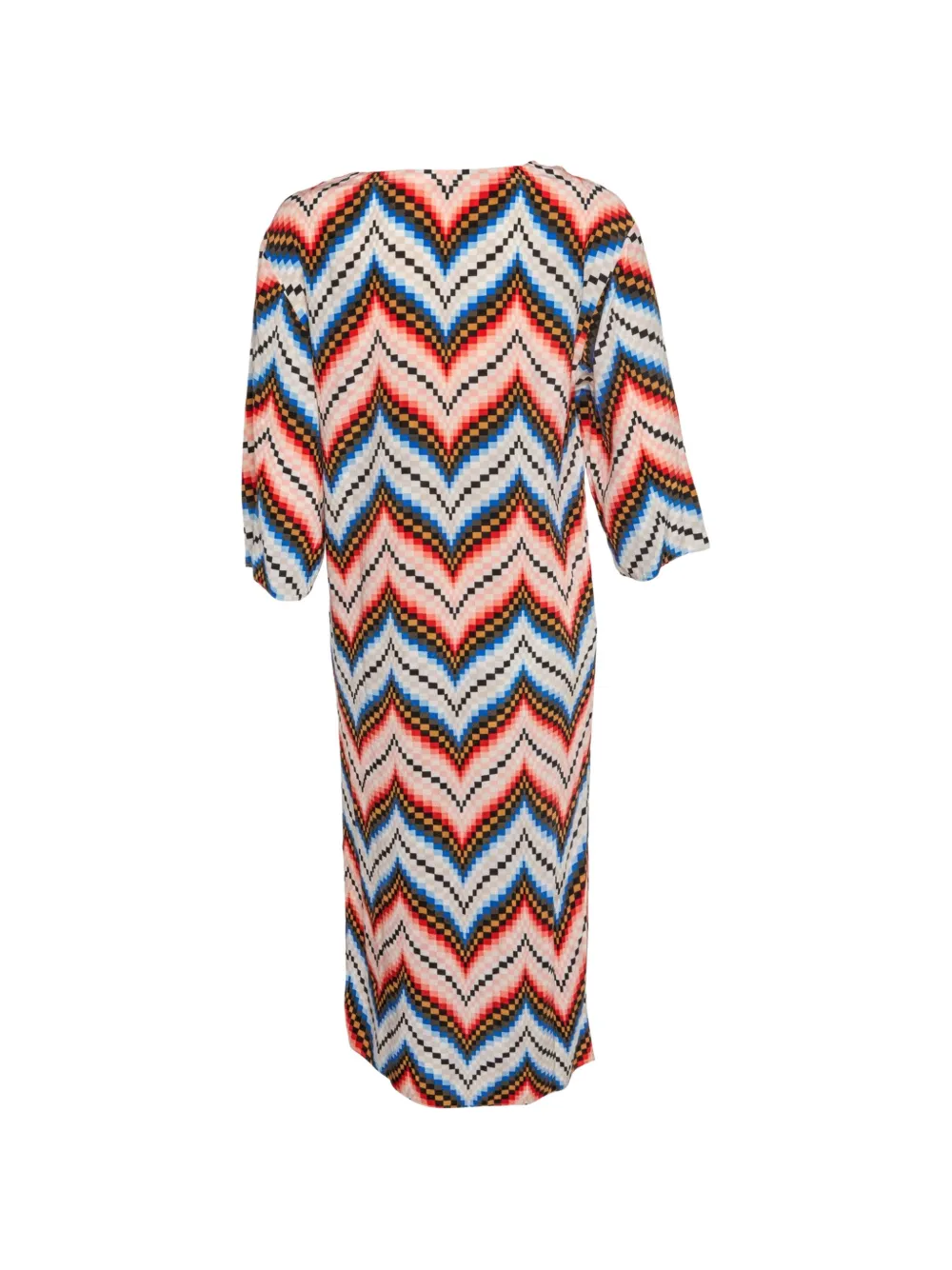 Kenzo Pre-Owned Abito midi con stampa chevron - Toni neutri