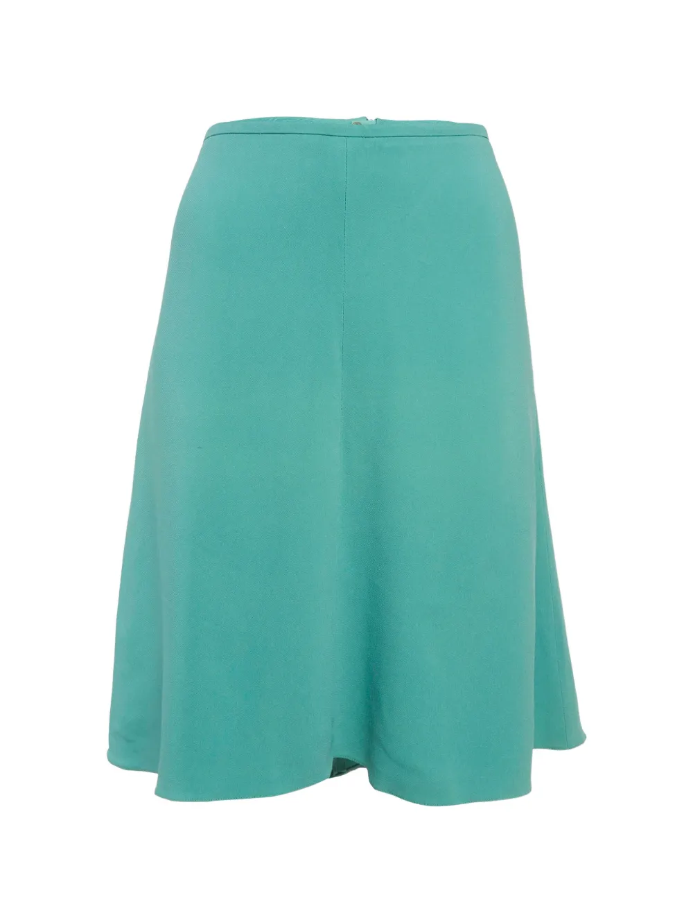 Armani Vintage Flared crepe mini skirt - Verde