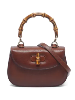 10%セール‼️★美品！！　GUCCI バンブー トップハンドル ハンドバッグ Gucci Pre-Owned バンブー ハンドバッグ | レッド | FARFETCH JP