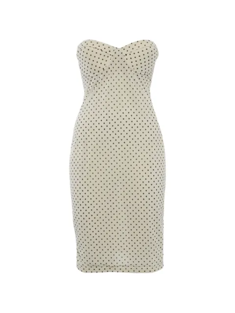 ZIMMERMANN polka-dot strapless midi dress