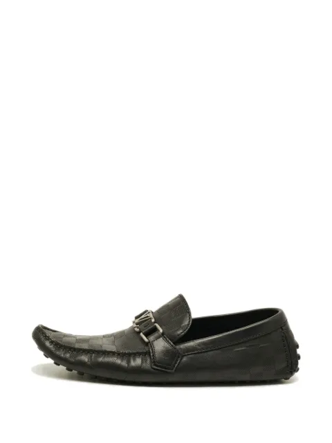 Louis Vuitton Pre-Owned Hockenheim Damier loafers