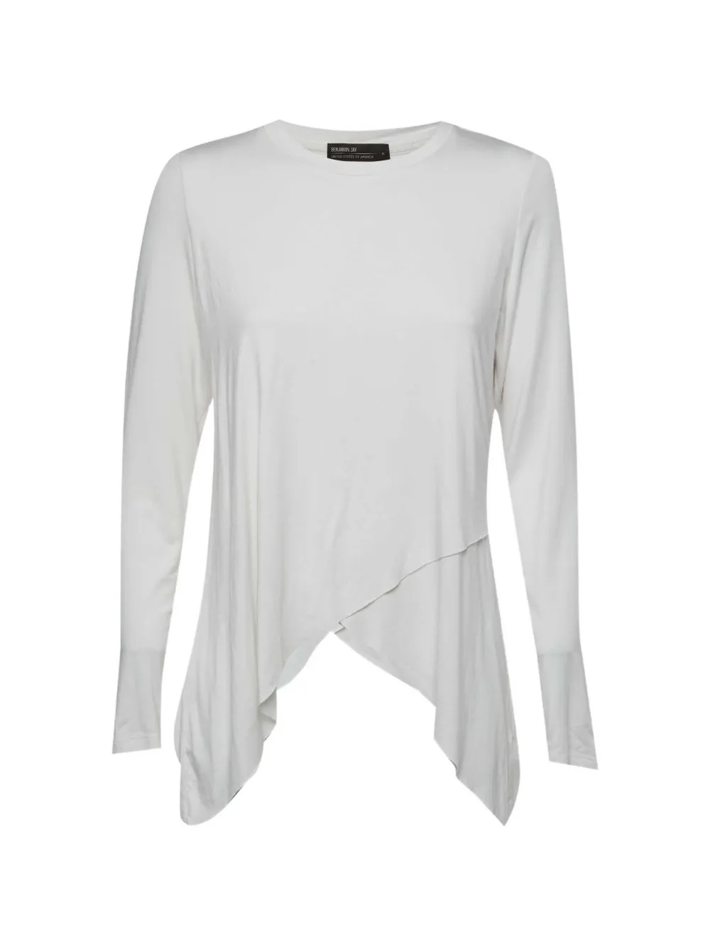 A BATHING APE® asymmetric long-sleeve T-shirt - Bianco